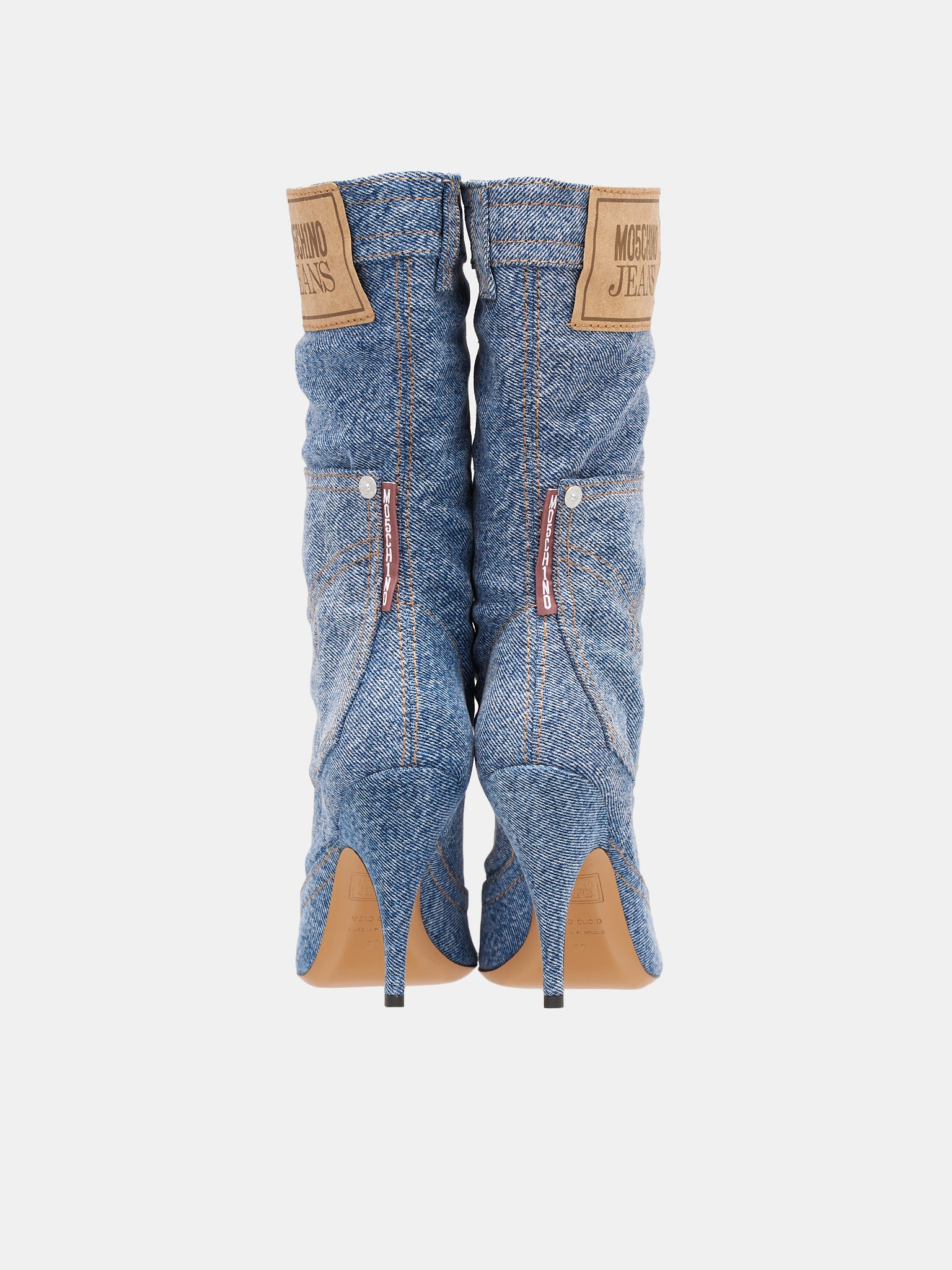 MOSCHINO JEANS Denim Boots | H.Lorenzo - back