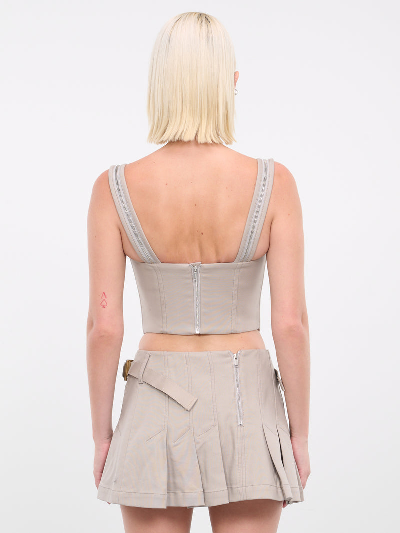 Zip Underwire Corset (A3629-8010-ALLOY)