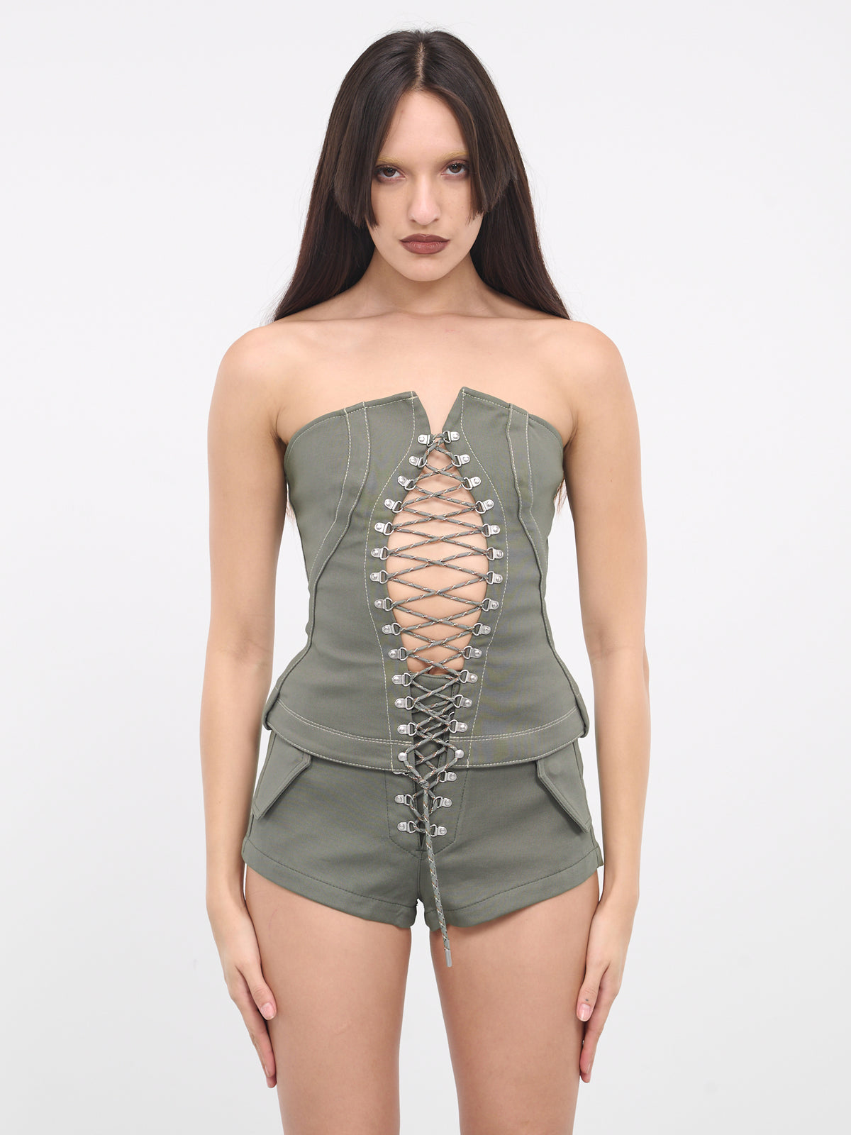 Hiking Laced Corset (A3656-4035-MERCURY)