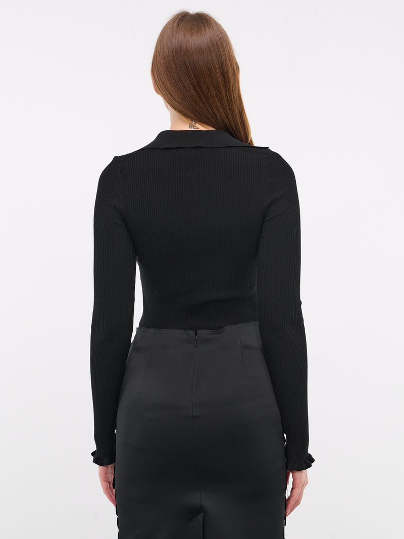 BLUMARINE Polo Knit Sweater | H. Lorenzo - back