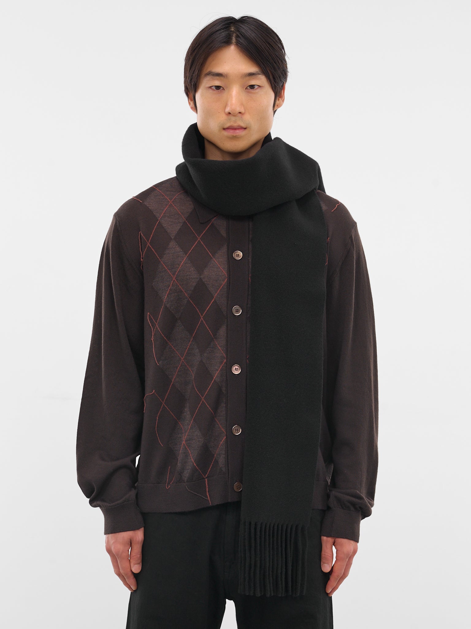 Black Wool Estate Scarf (A4248EA-ESTATE-BLACK)