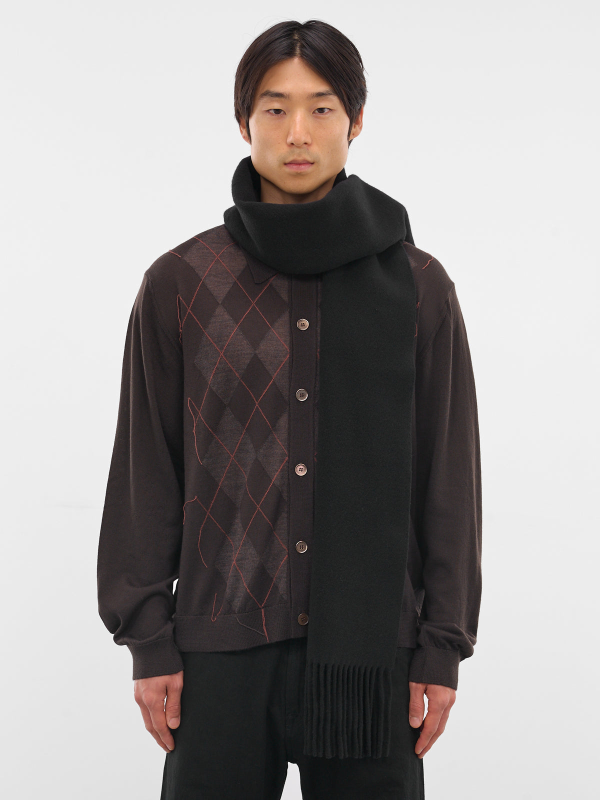 Black Wool Estate Scarf (A4248EA-ESTATE-BLACK)