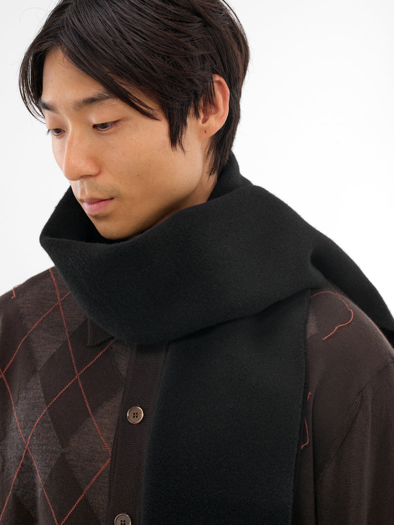 Black Wool Estate Scarf (A4248EA-ESTATE-BLACK)