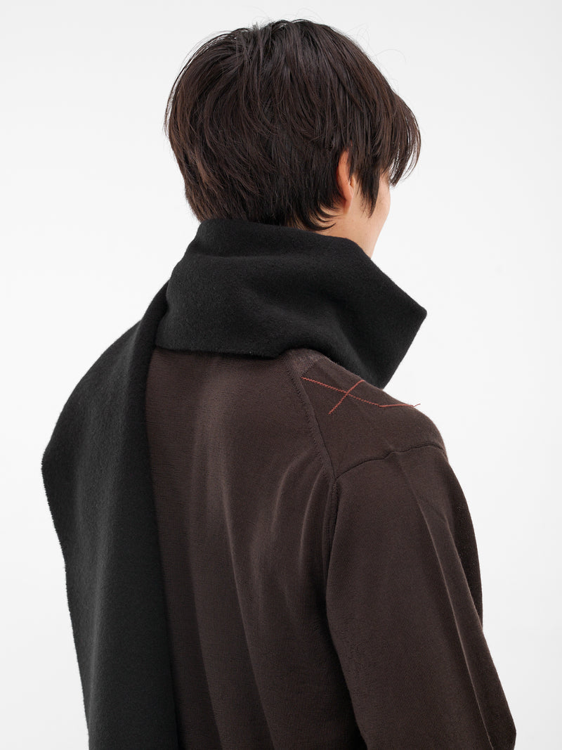 Black Wool Estate Scarf (A4248EA-ESTATE-BLACK)