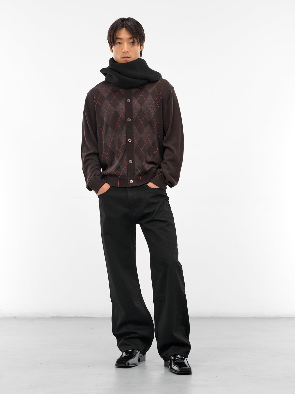 Black Wool Estate Scarf (A4248EA-ESTATE-BLACK)