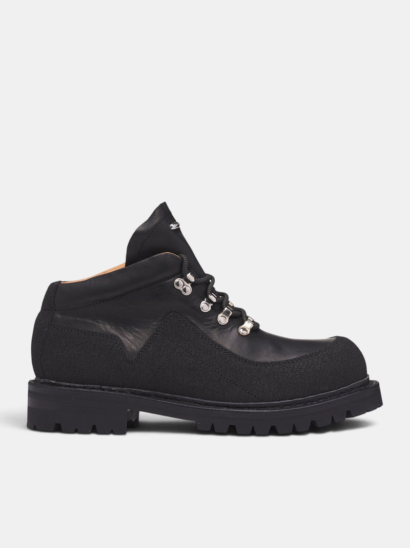 Black Leather Quest Boots (A4257QB-BLACK)