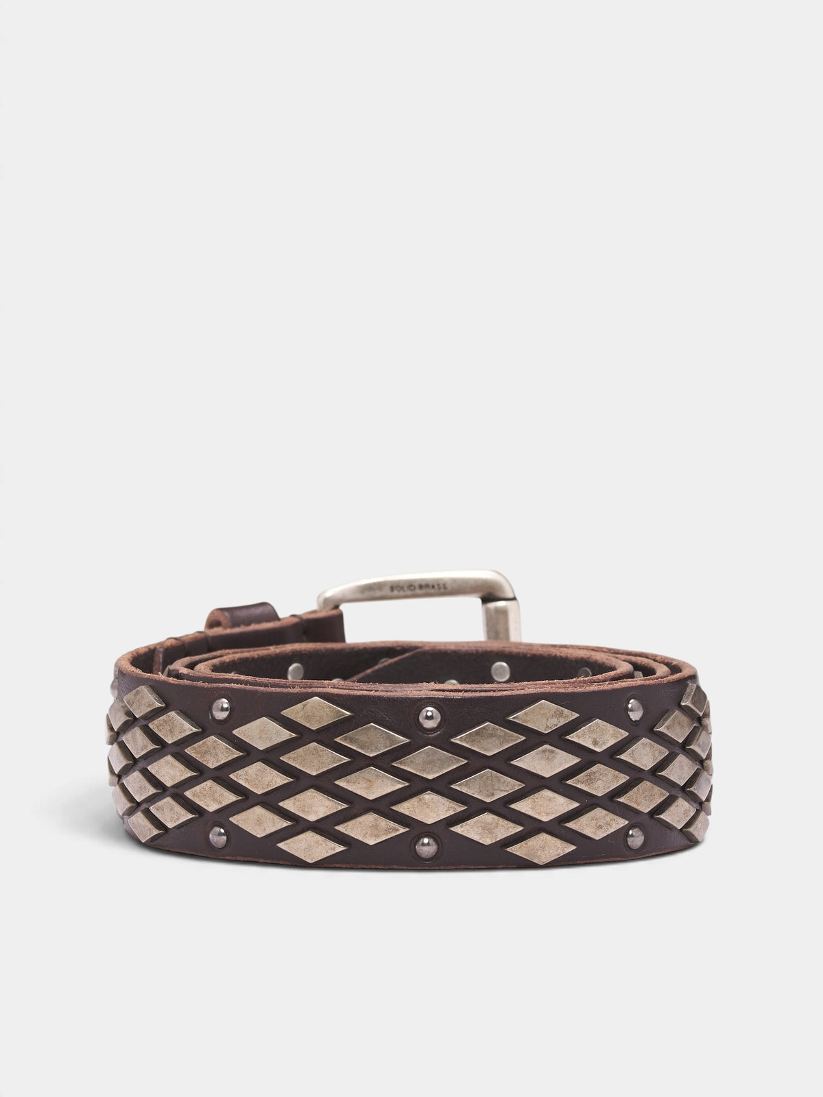 Oily Brown Abstract Snake Belt (A4268SNO-OILY-BROWN)