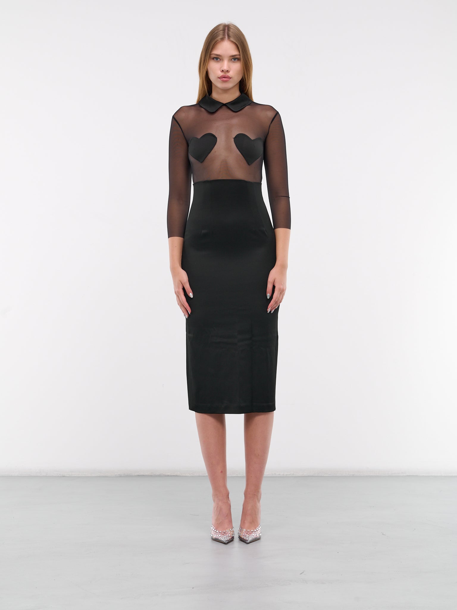 BLUMARINE Heart Satin Dress | H.Lorenzo BLUMARINE Heart Satin Dress | H.Lorenzo