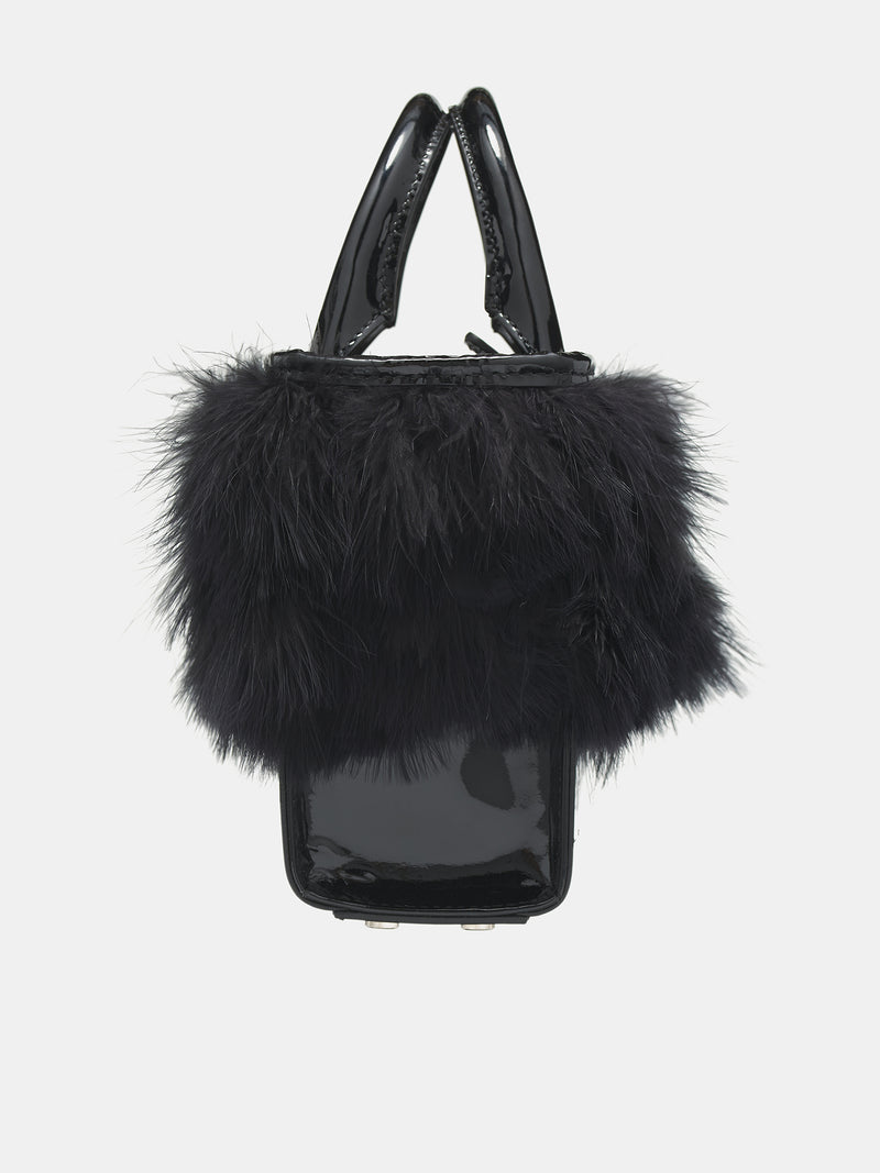 Mini Feather Tote Bag (A4H-HW047A-N0990-BLACK)