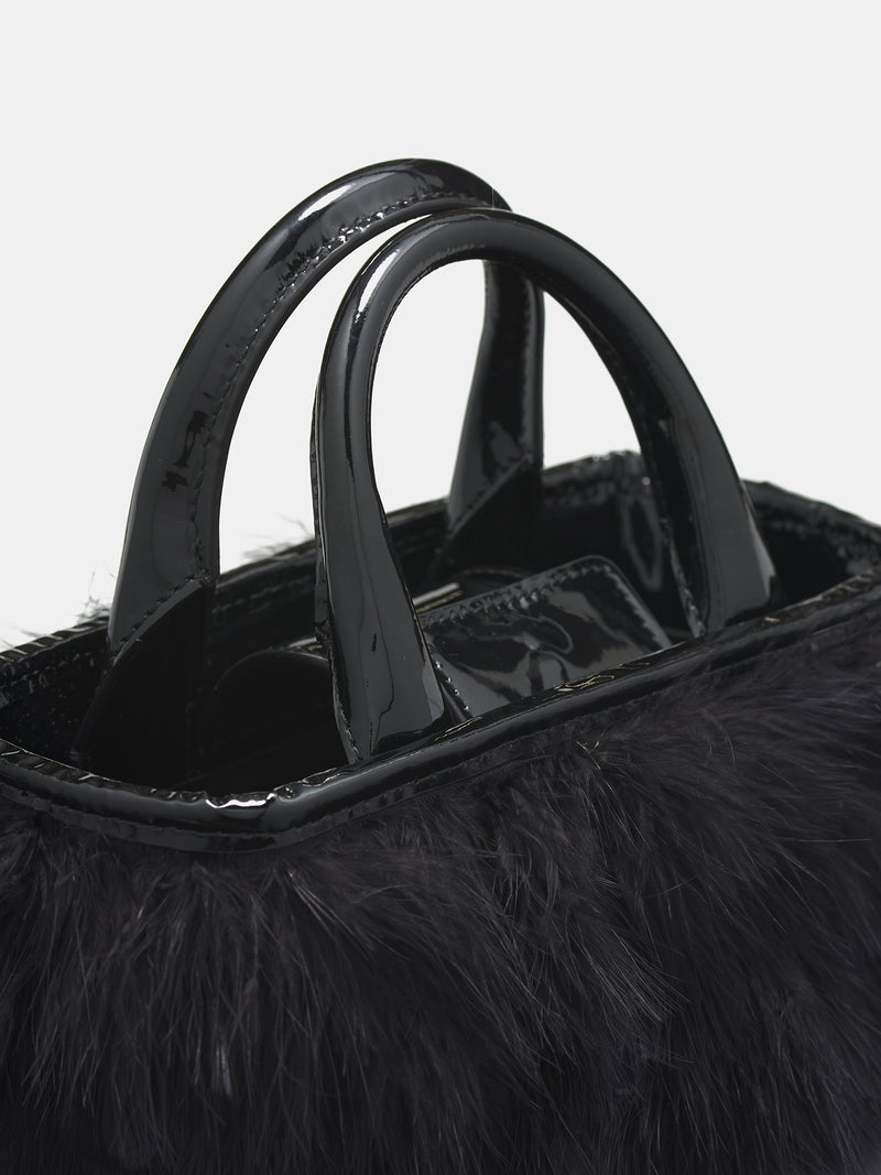 Mini Feather Tote Bag (A4H-HW047A-N0990-BLACK)