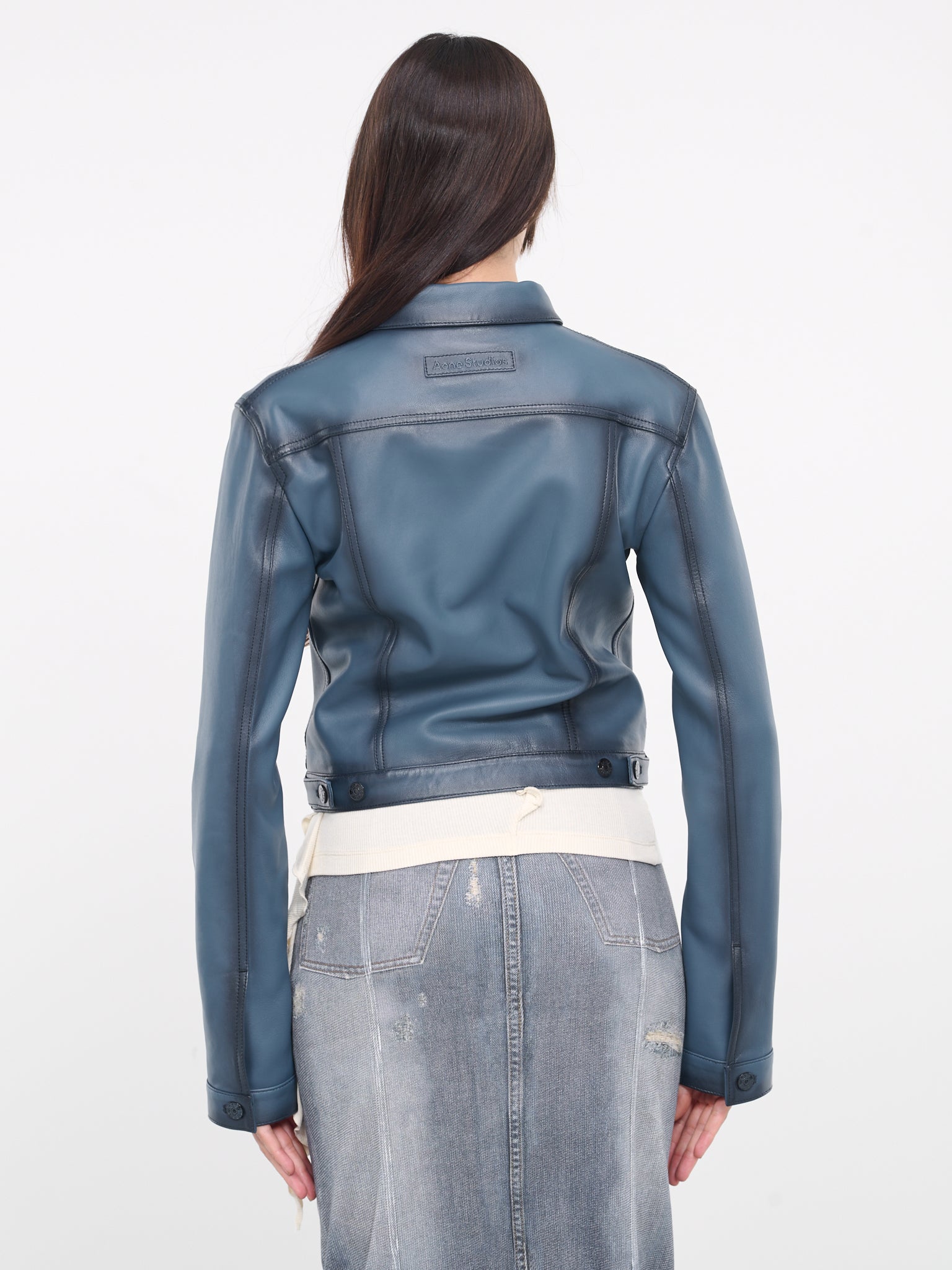 Leather Jacket (A70168-BLUE)