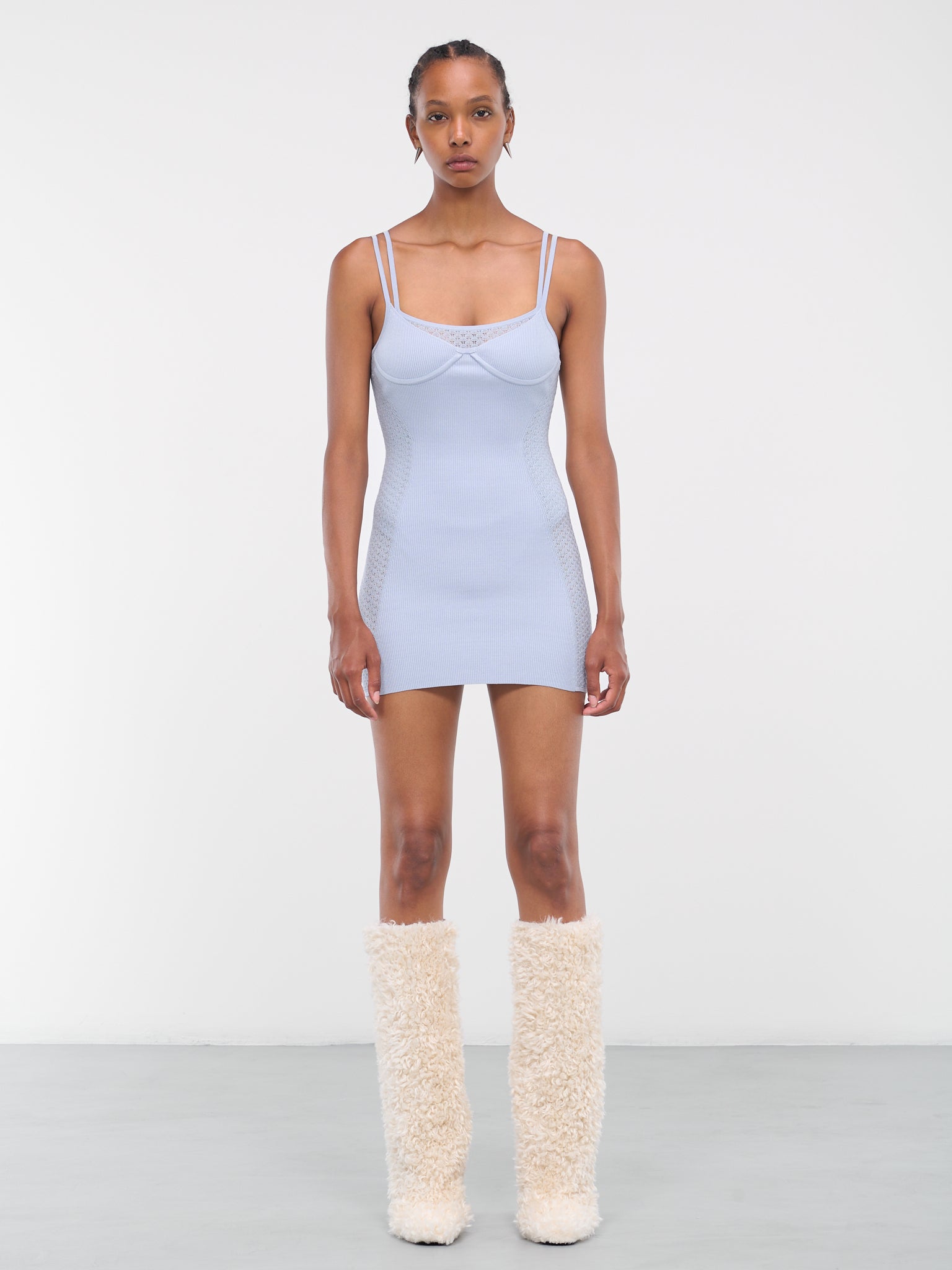 DION LEE | H.Lorenzo|Serpent Tank Mini Dress (A7728P23-2028-GLACIER), M / BLUE DION LEE | H.Lorenzo|Serpent Tank Mini Dress (A7728P23-2028-GLACIER), M / BLUE