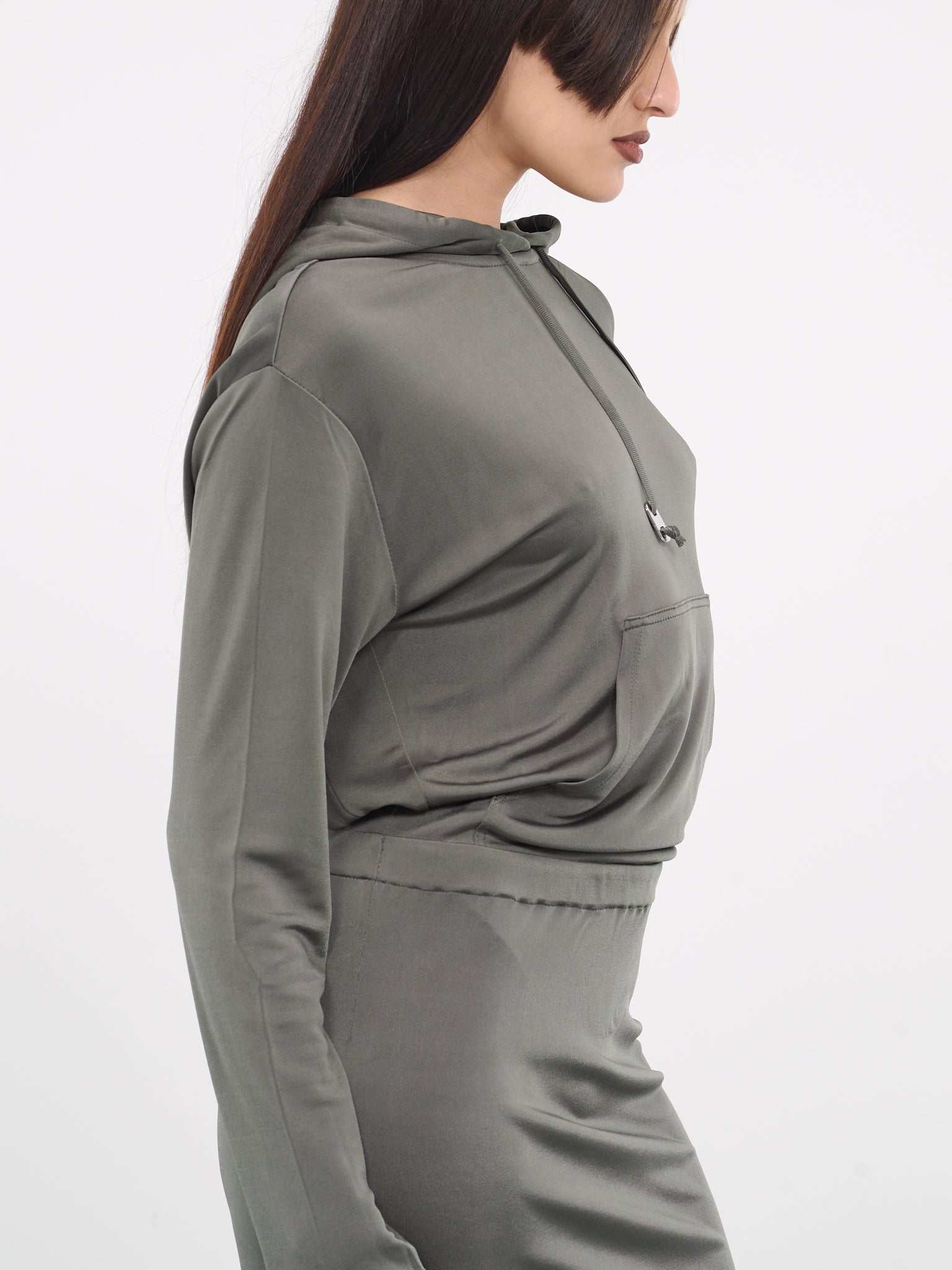 Dion Lee Khaki Gathered Maxi Dress Dion Lee Khaki Gathered Maxi Dress