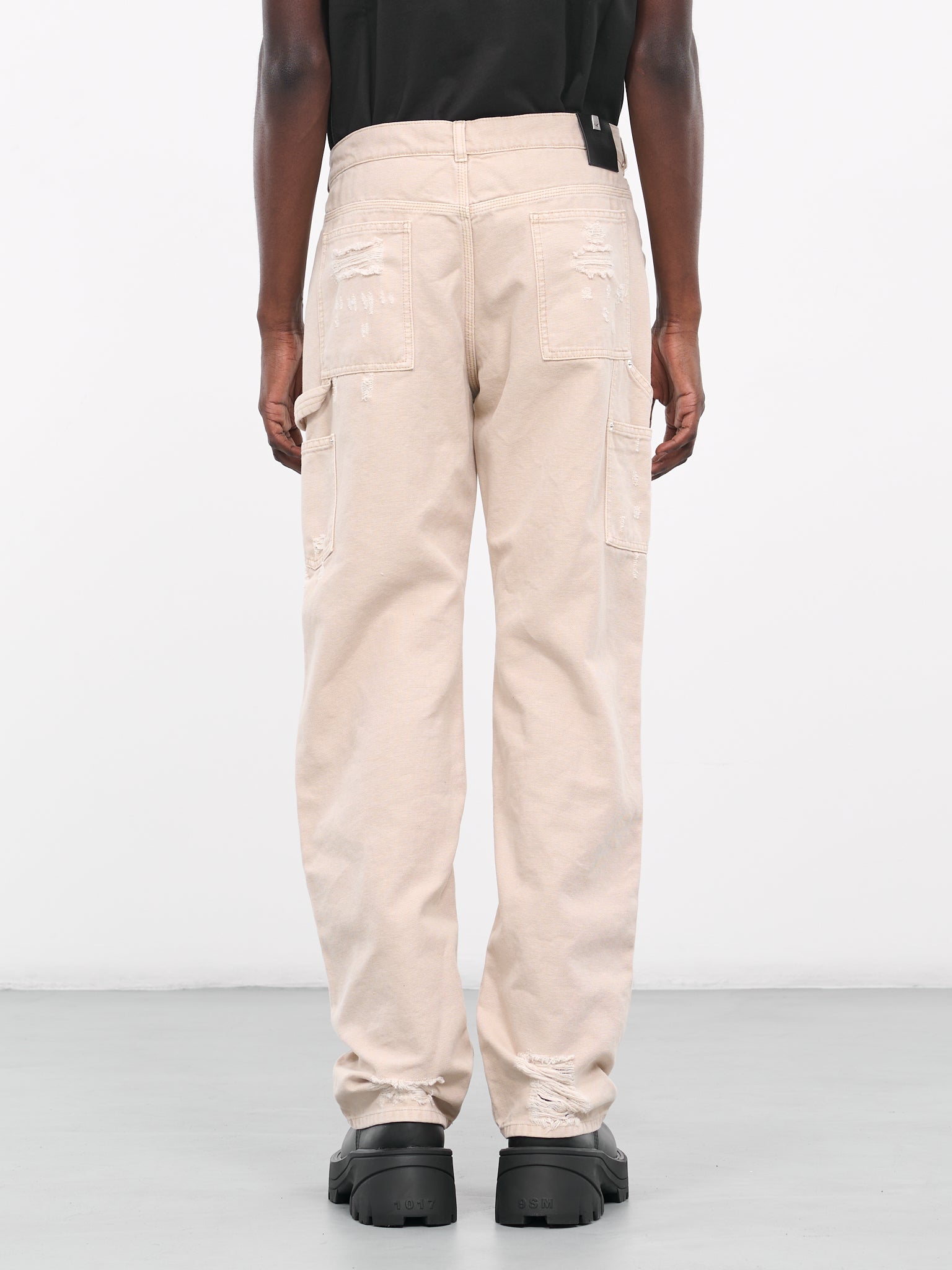 Destroyed Carpenter Pants (AAUPA0411FA01-WTH0005-OFFWHITE)