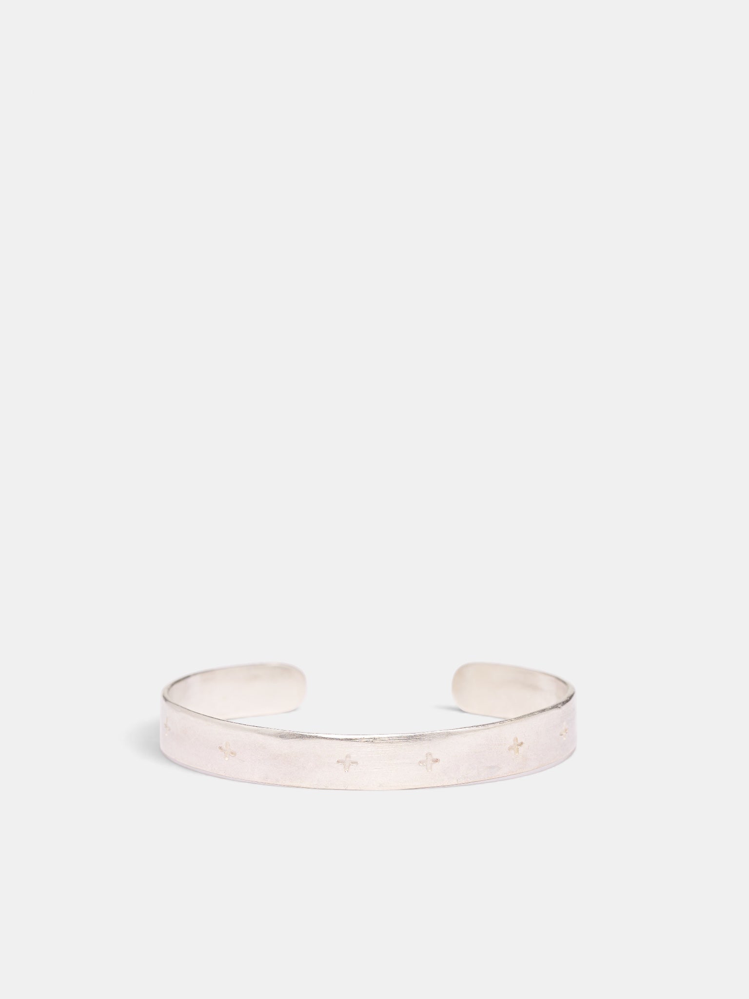Sterling Silver Cross Cuff Bracelet (AB10-AG-SILVER)