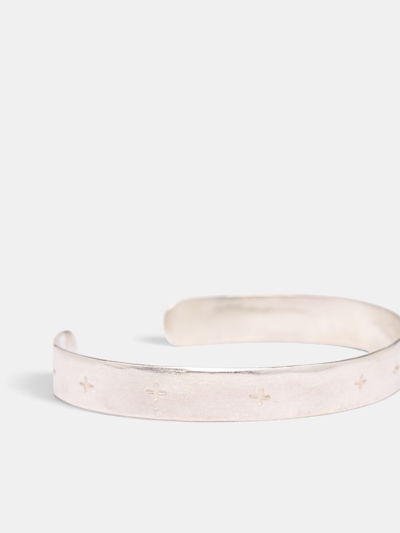Sterling Silver Cross Cuff Bracelet (AB10-AG-SILVER)