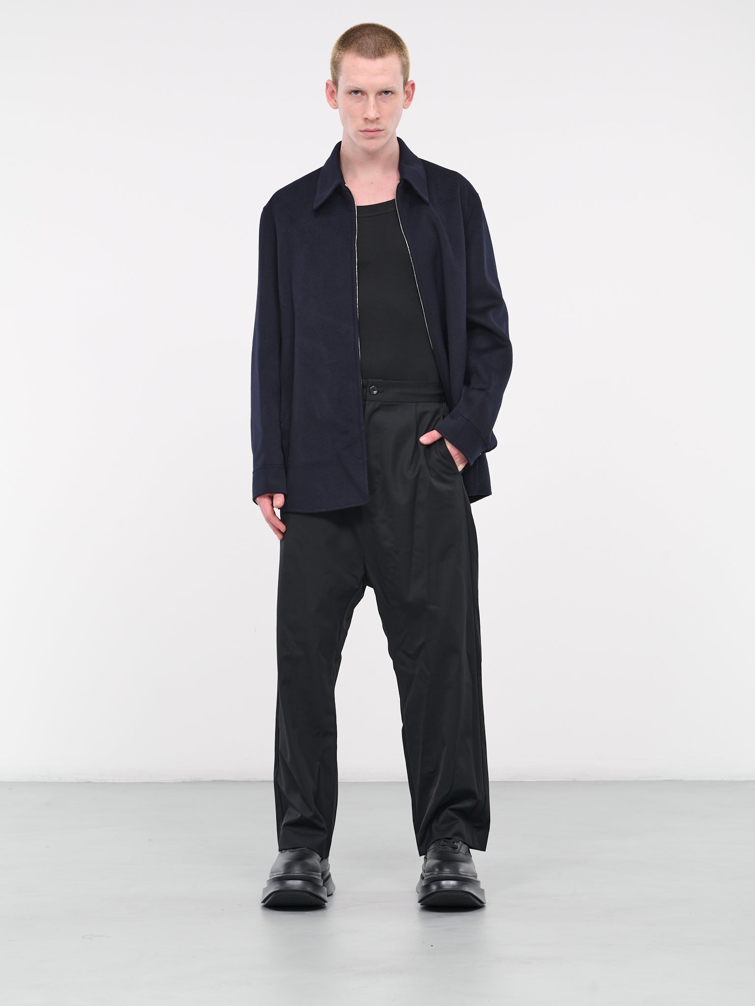 Drop-crotch Trousers (AP32-001-BLACK)