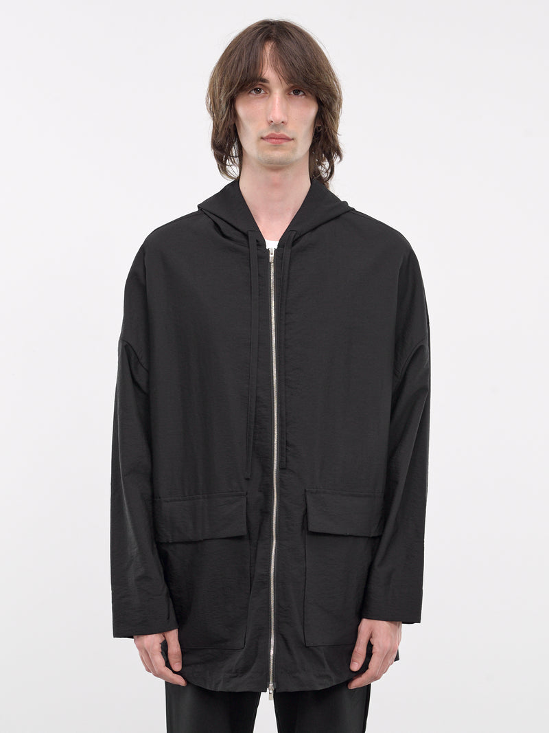 Zip-Up Cargo Hoodie (AB42-029-BLACK)