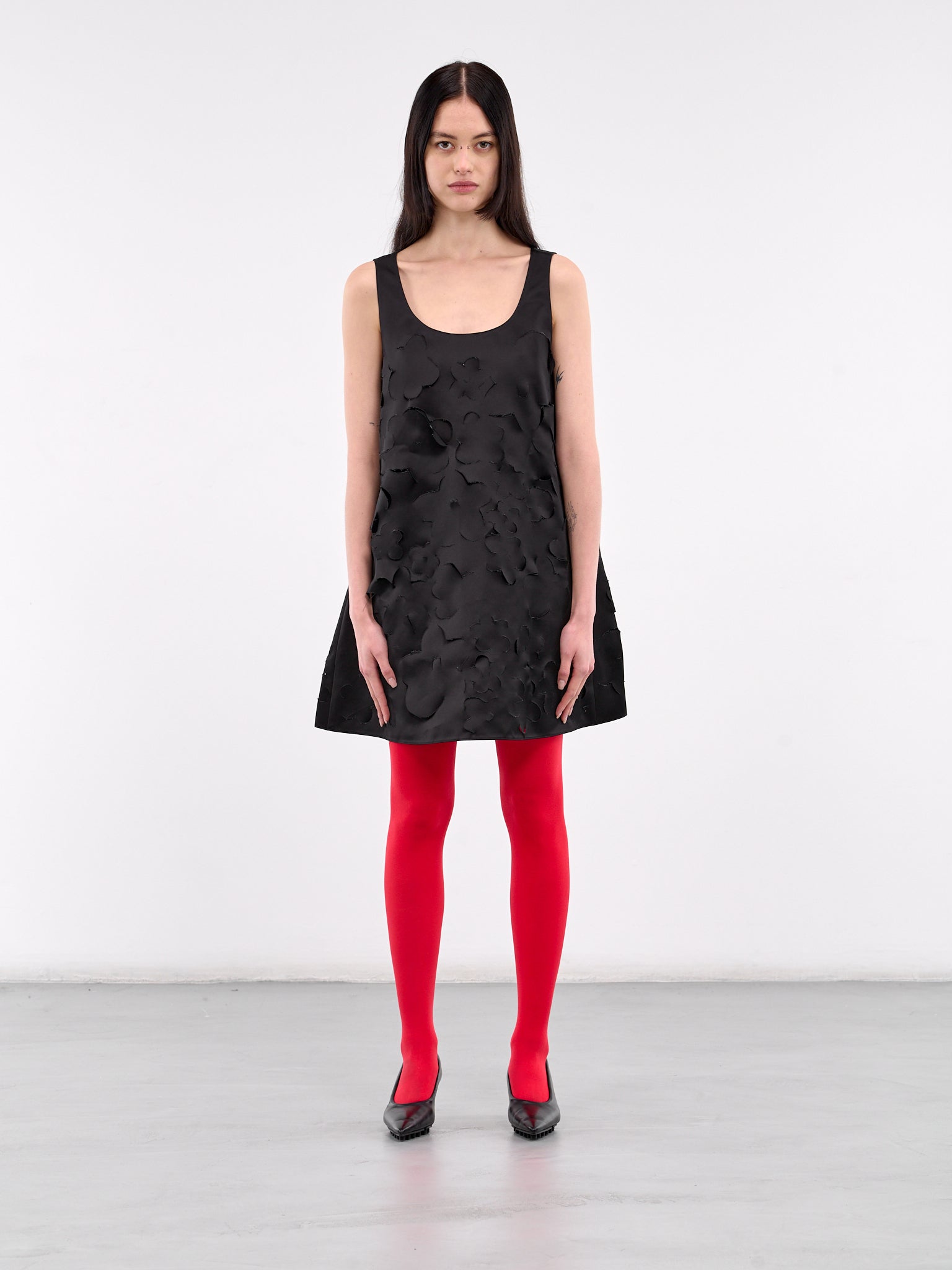 ワンピース Marni Short Dress ABMA1396S0 USR009 Duchess Cut-Out Mini Dress (ABMA1396S0-USR009-BLACK)