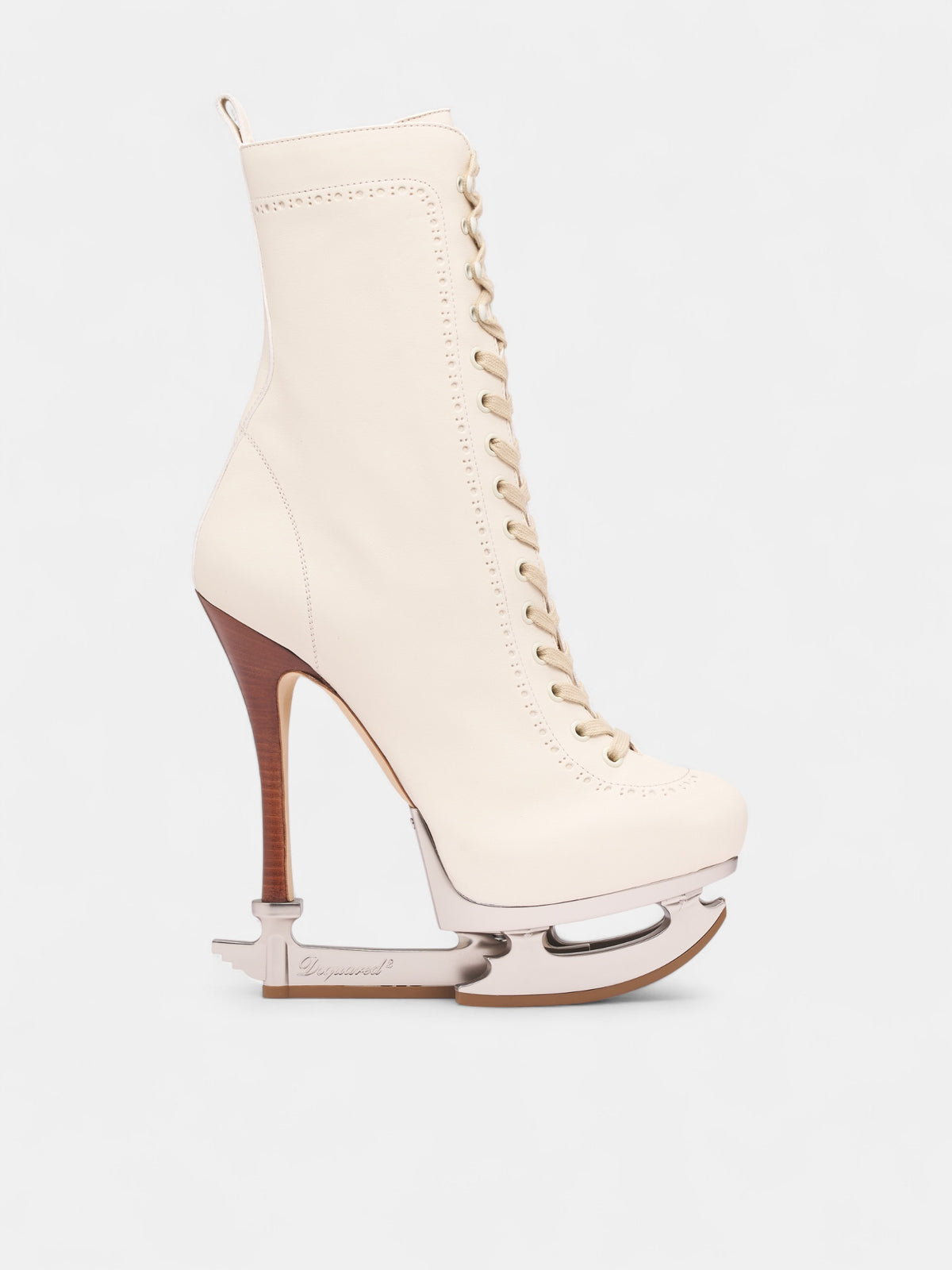 White Leather Ice Skating Boots (ABW0216-BIANCO)