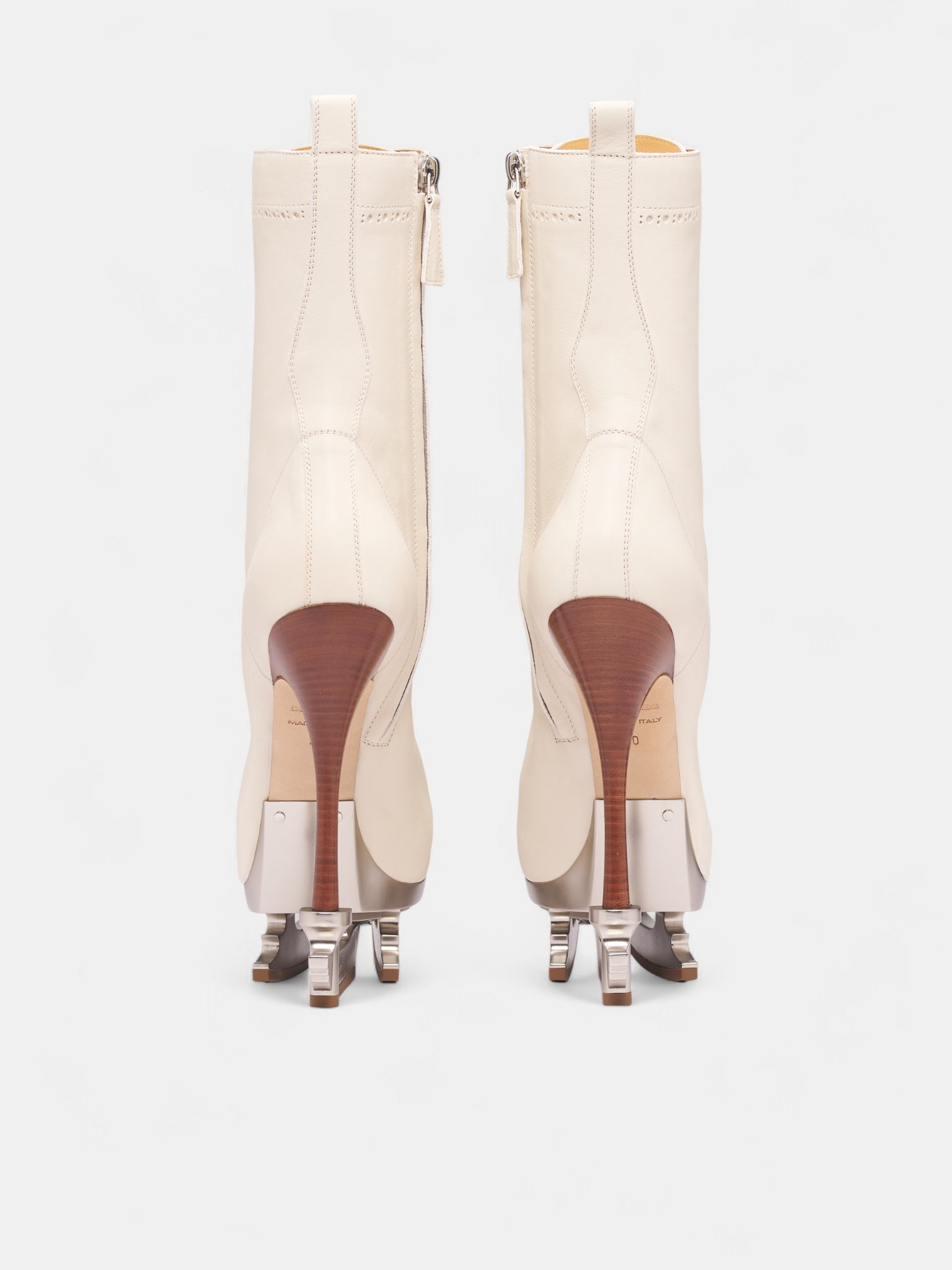 White Leather Ice Skating Boots (ABW0216-BIANCO)
