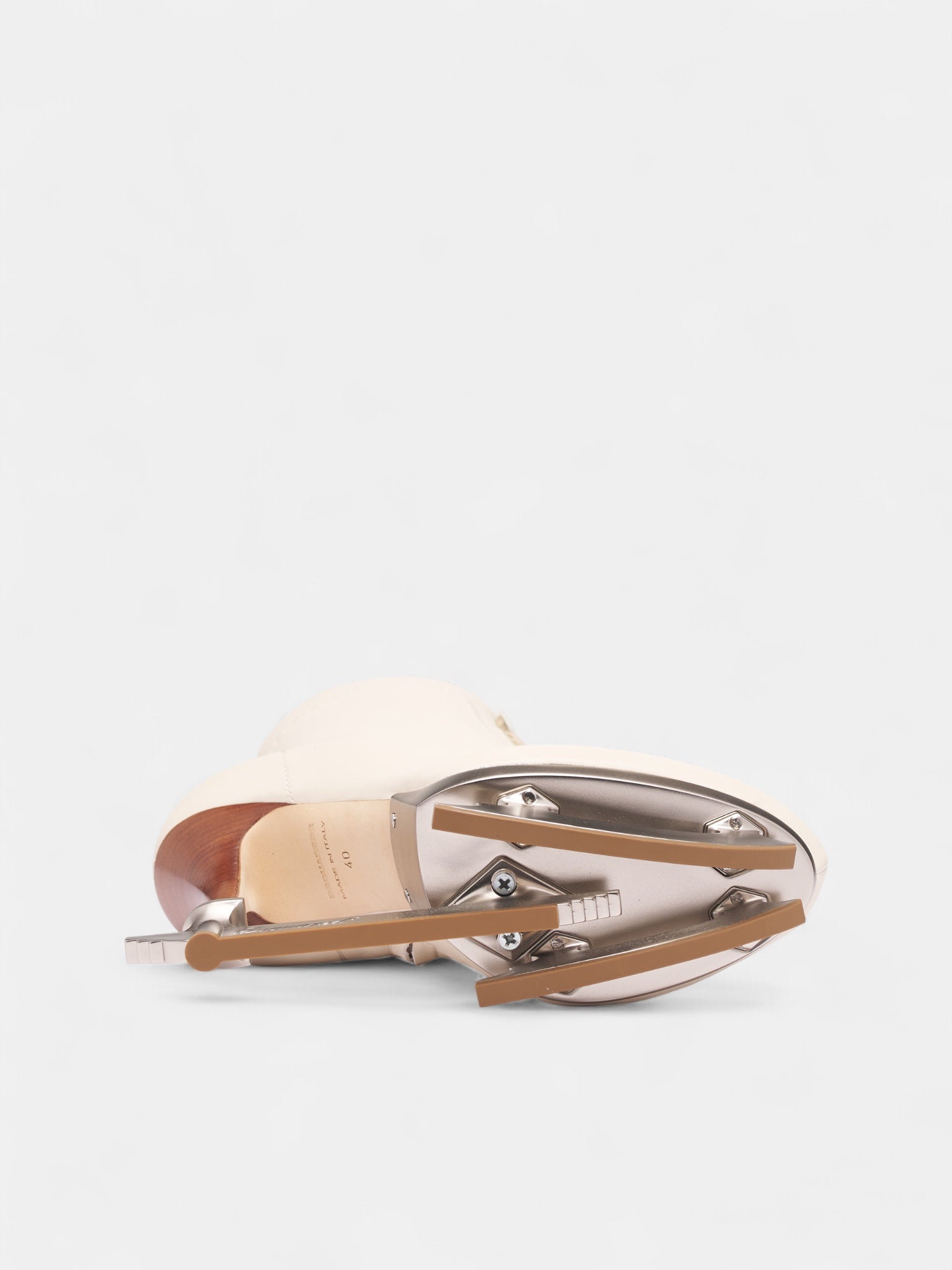 White Leather Ice Skating Boots (ABW0216-BIANCO)