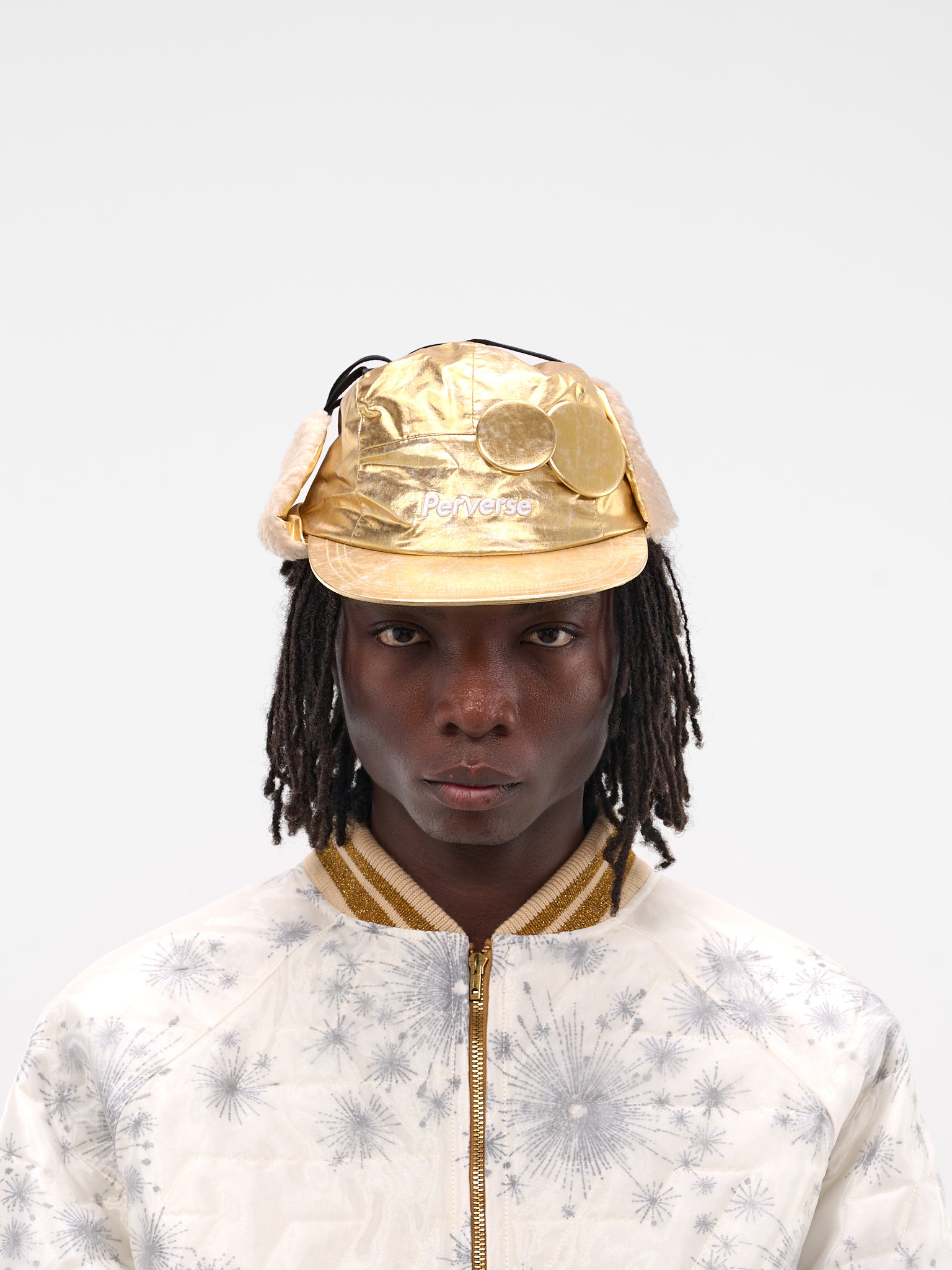 Gold Faux Paper Aviator Cap (AC-SV-NGA-1002-GOLD)