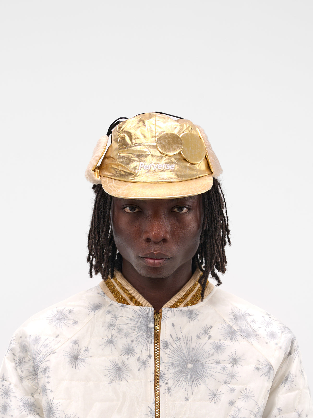Gold Faux Paper Aviator Cap (AC-SV-NGA-1002-GOLD)