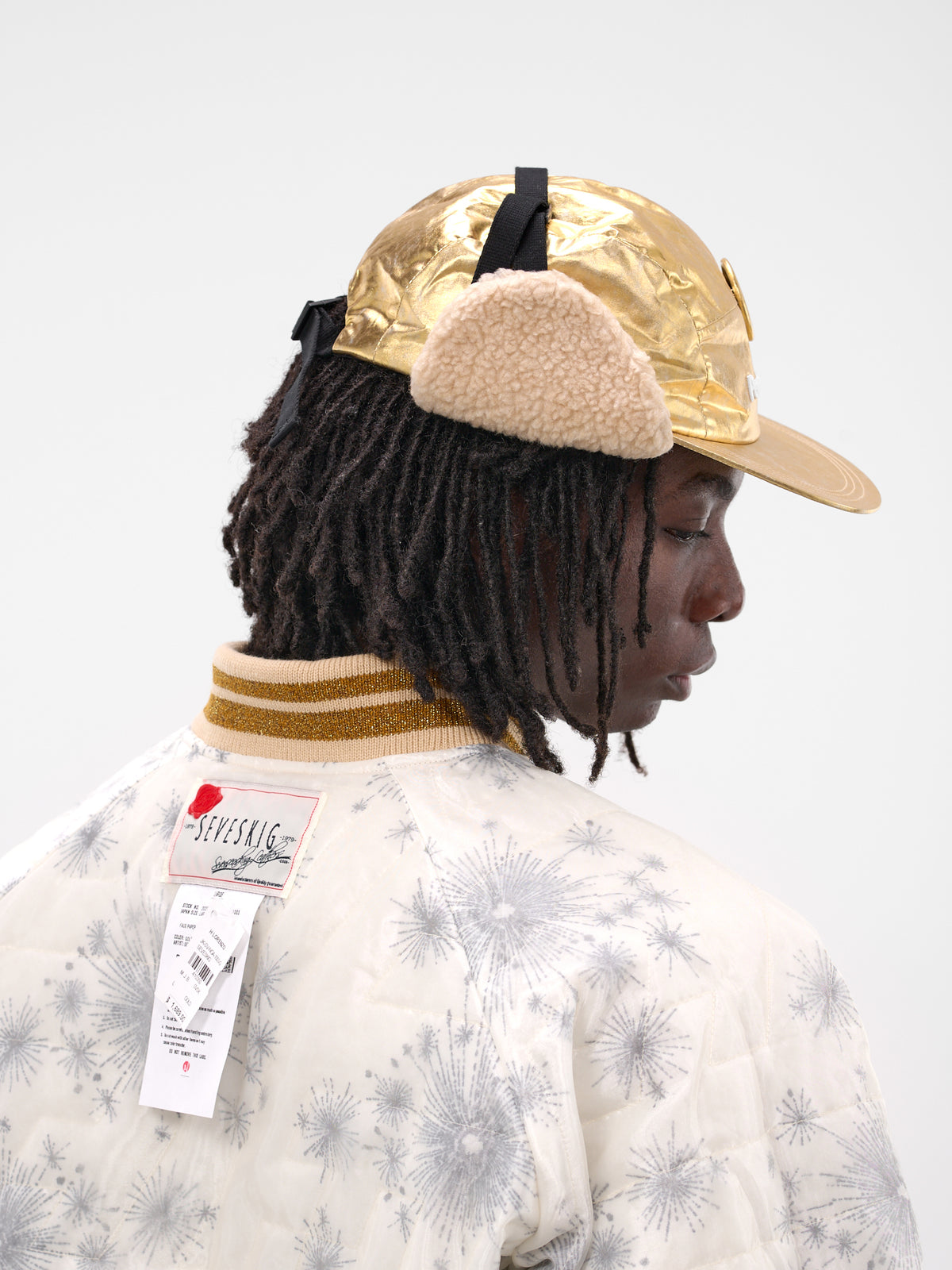 Gold Faux Paper Aviator Cap (AC-SV-NGA-1002-GOLD)