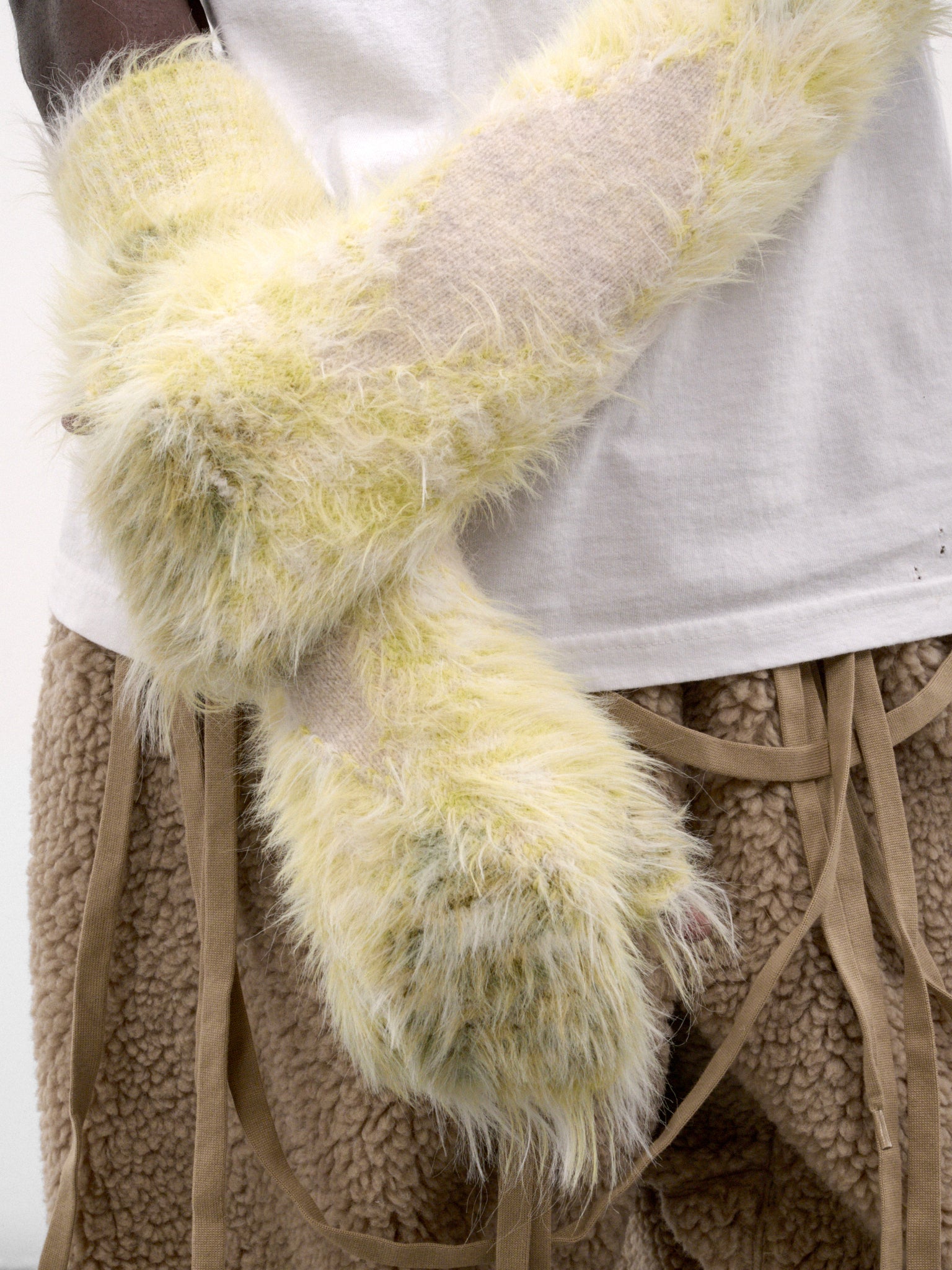 Fair Isle Knit Long Gloves (AC-SV-NRA-1005-GREEN)