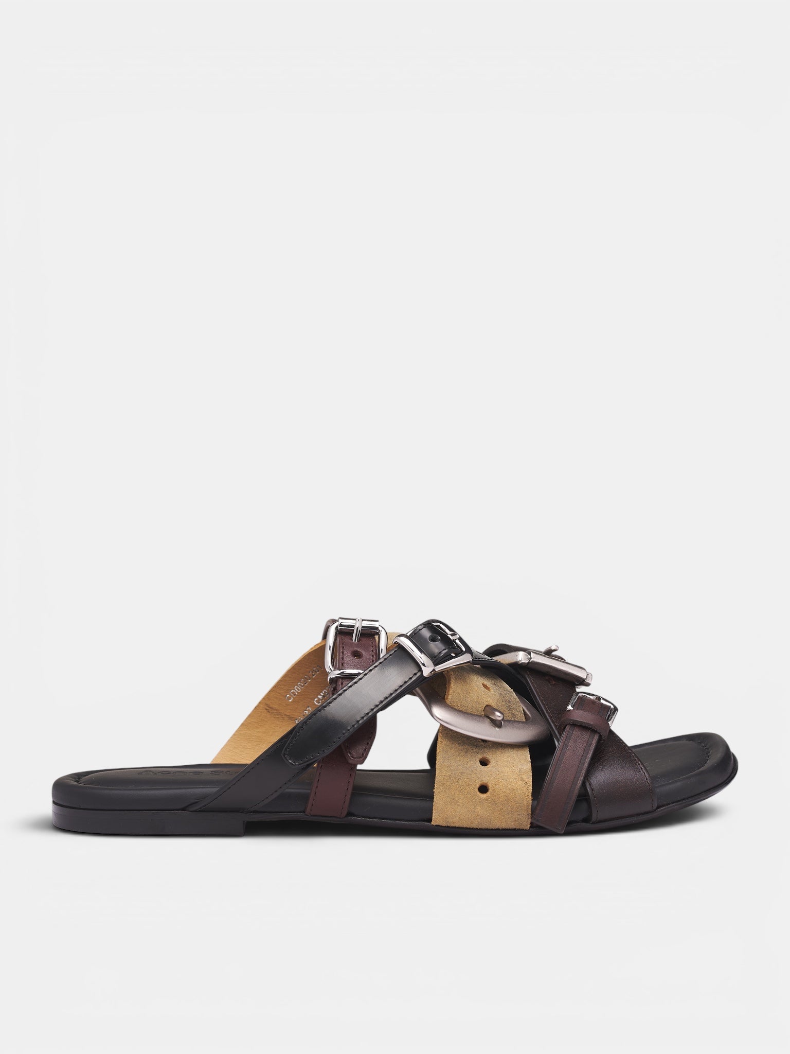 Brown Multi-Strap Leather Sandals (AC-UX-SHOE000005-MULTI-BROWN)