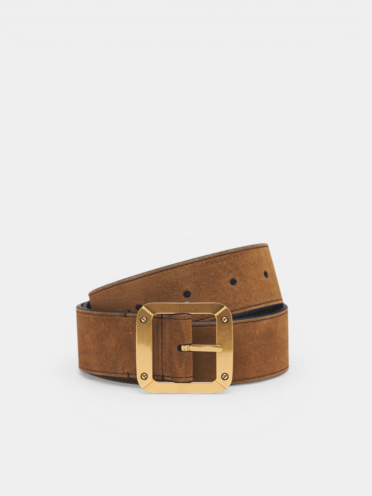 Brown Reversible Leather Belt (AC-UX-SLGS000018-COGNAC-BROWN-)