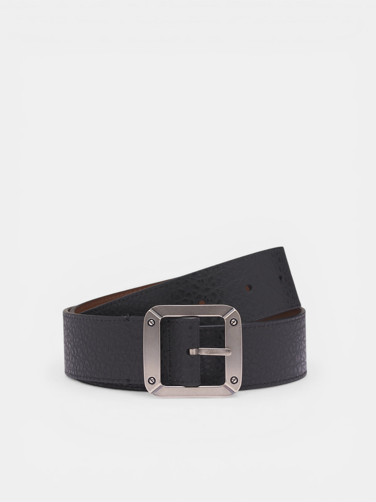 Black Reversible Leather Belt (AC-UX-SLGS000030-BLACK-BROWN)