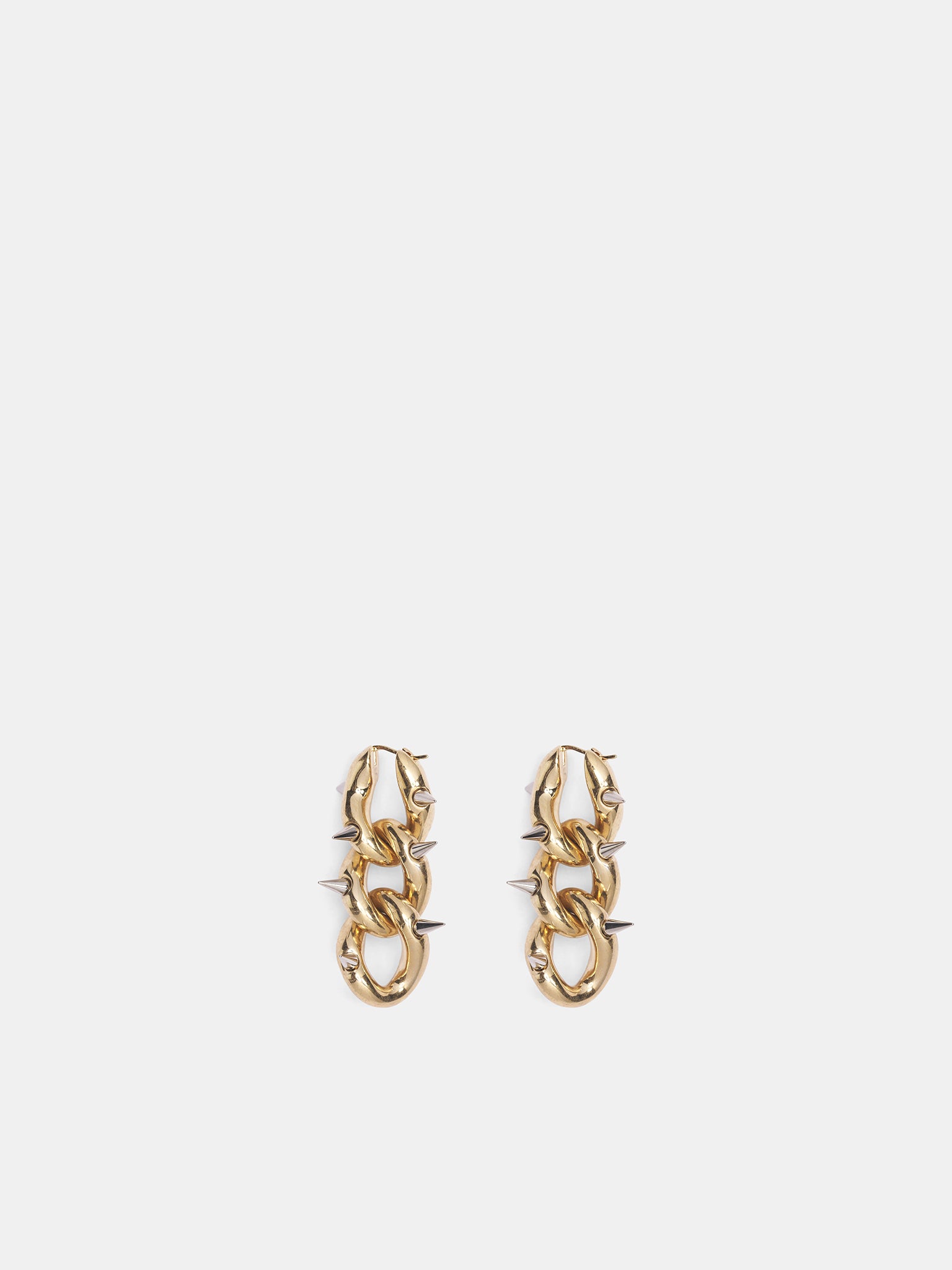 Gold Copper Chunky Chain Earrings (AC-WN-JEWE000005-SEMI-MATT-GOL)