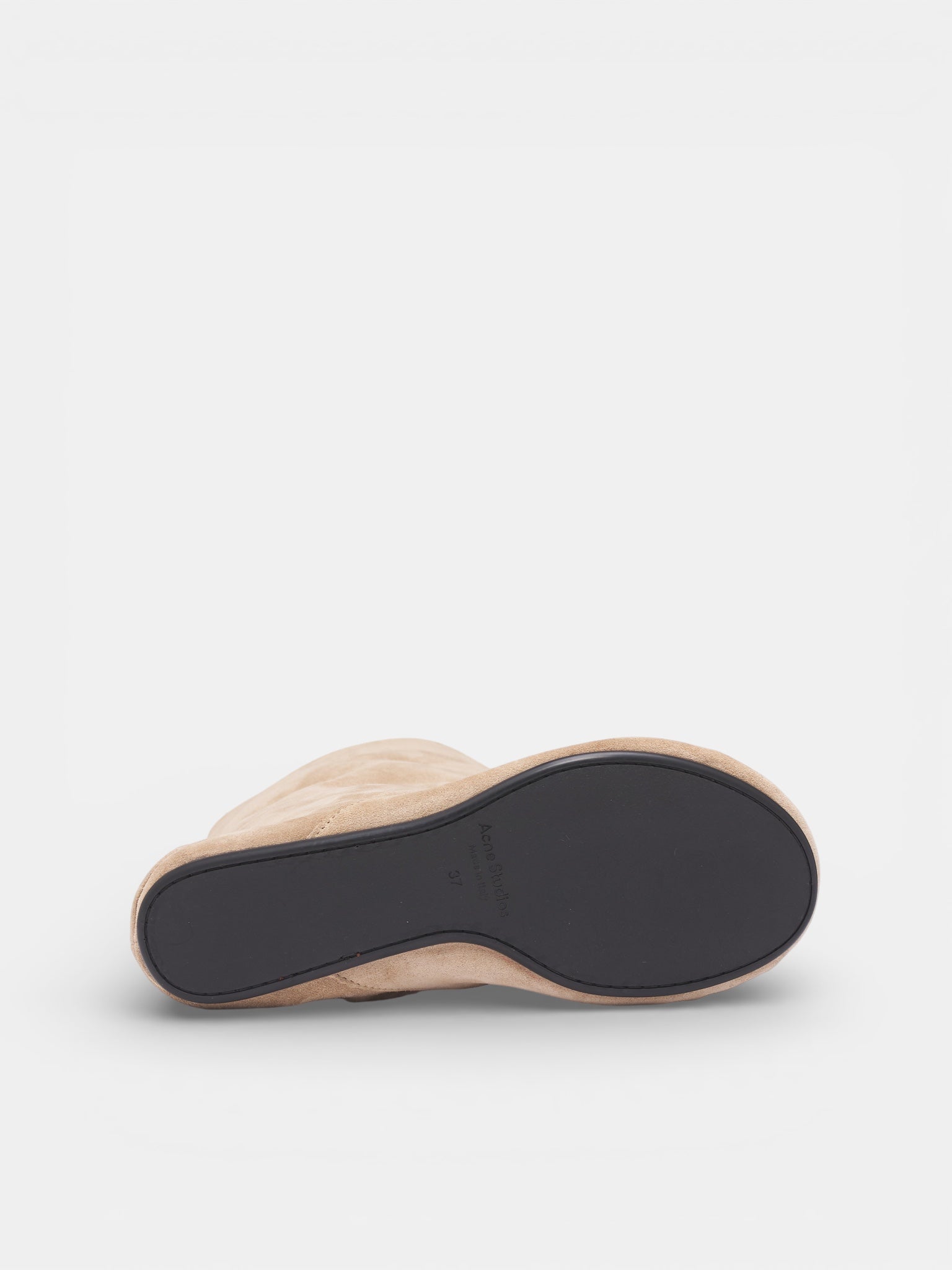 ACNE STUDIOS Suede Slouch Saddle Boots | H.Lorenzo - bottom