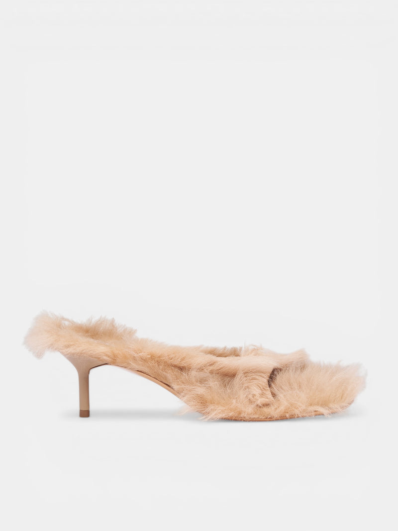Beige Furry Shearling Kitten Heels (AC-WN-SHOE000024-BISCUIT-BEIGE)