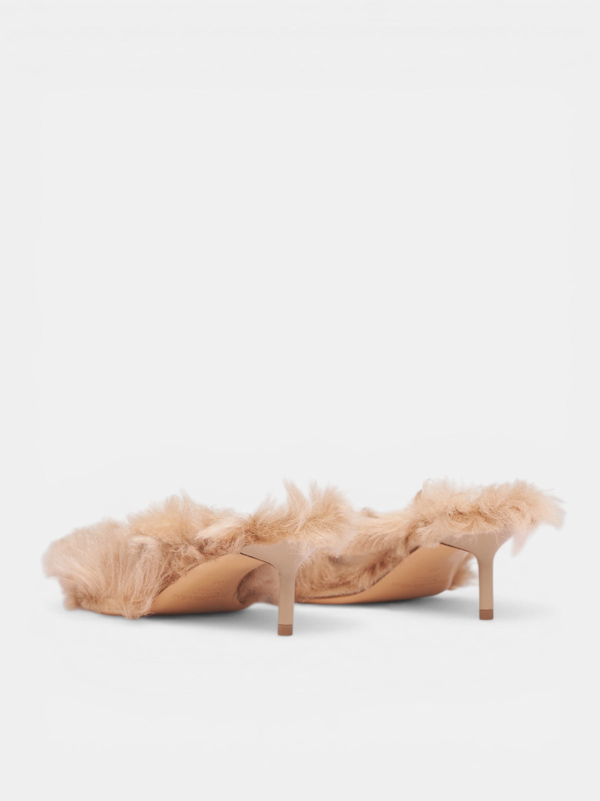 Beige Furry Shearling Kitten Heels (AC-WN-SHOE000024-BISCUIT-BEIGE)