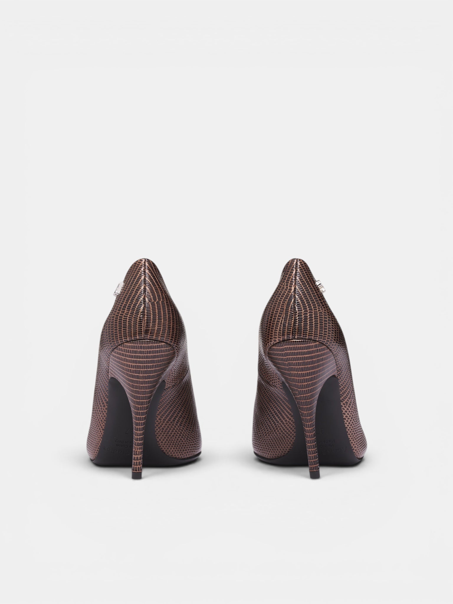 Lizard Print Pointed Toe Pumps (AC-WN-SHOE000036-BROWN)