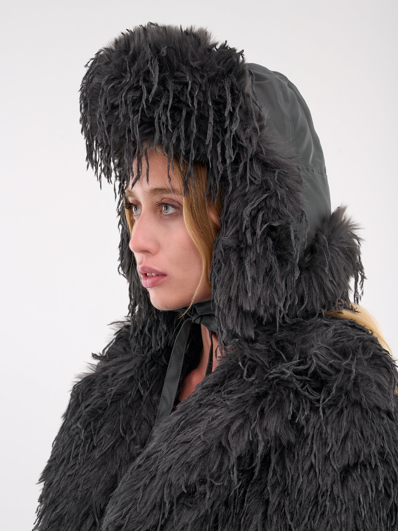 Faux Fur Chapka Hat (AC018-ASH-GREY-GUNMETAL)