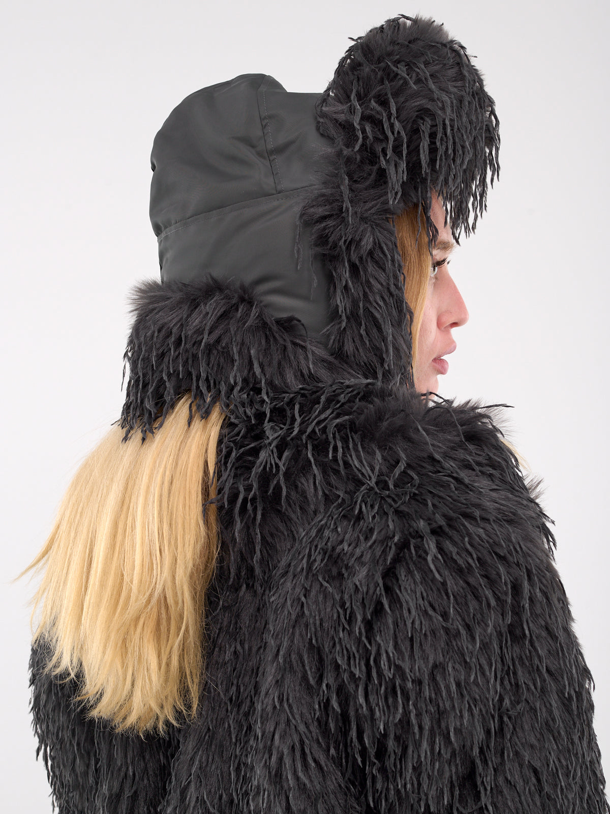Faux Fur Chapka Hat (AC018-ASH-GREY-GUNMETAL)