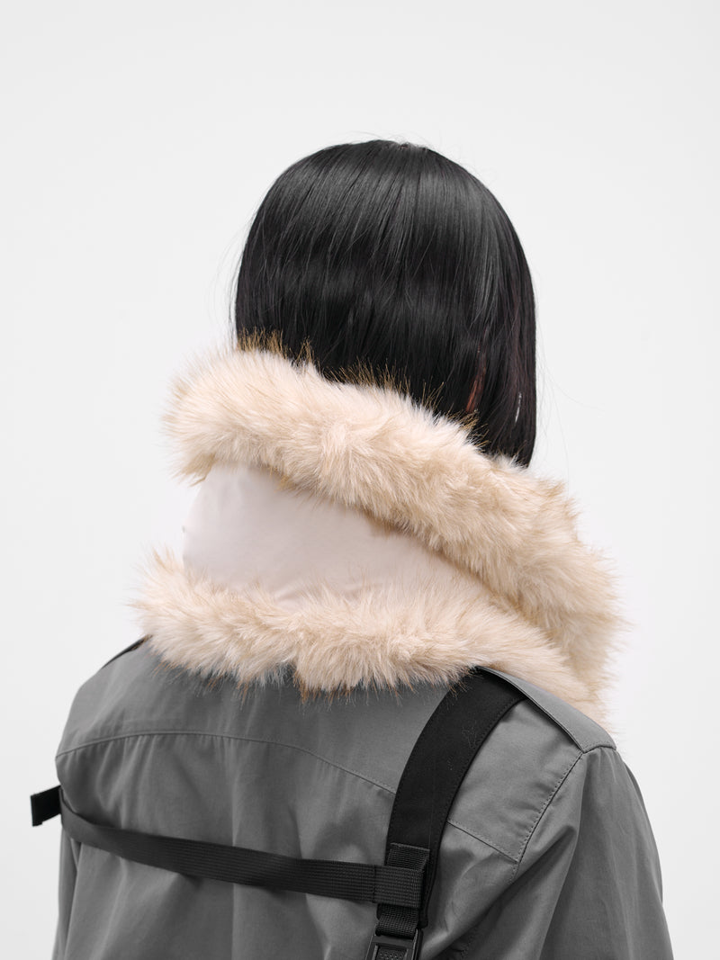 Beige Vegan Fur Neck Muffler (AC6BG-BEIGE)