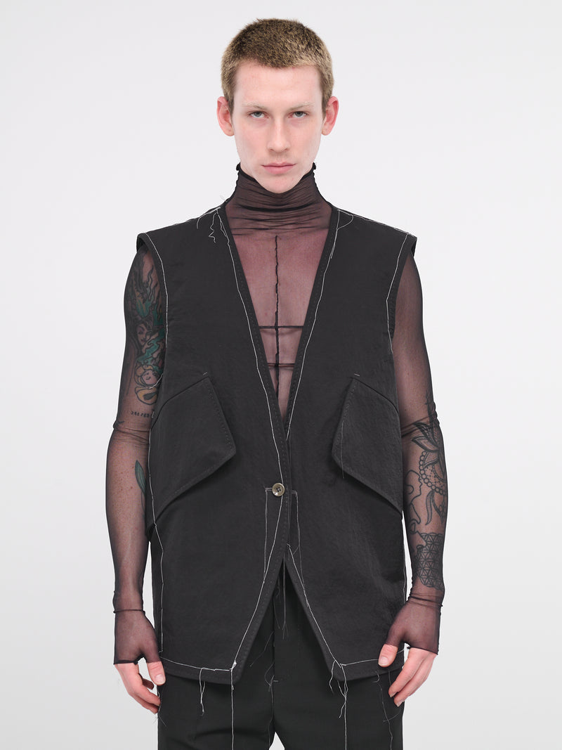 Loose Thread Vest (ACC1004-BLACK)