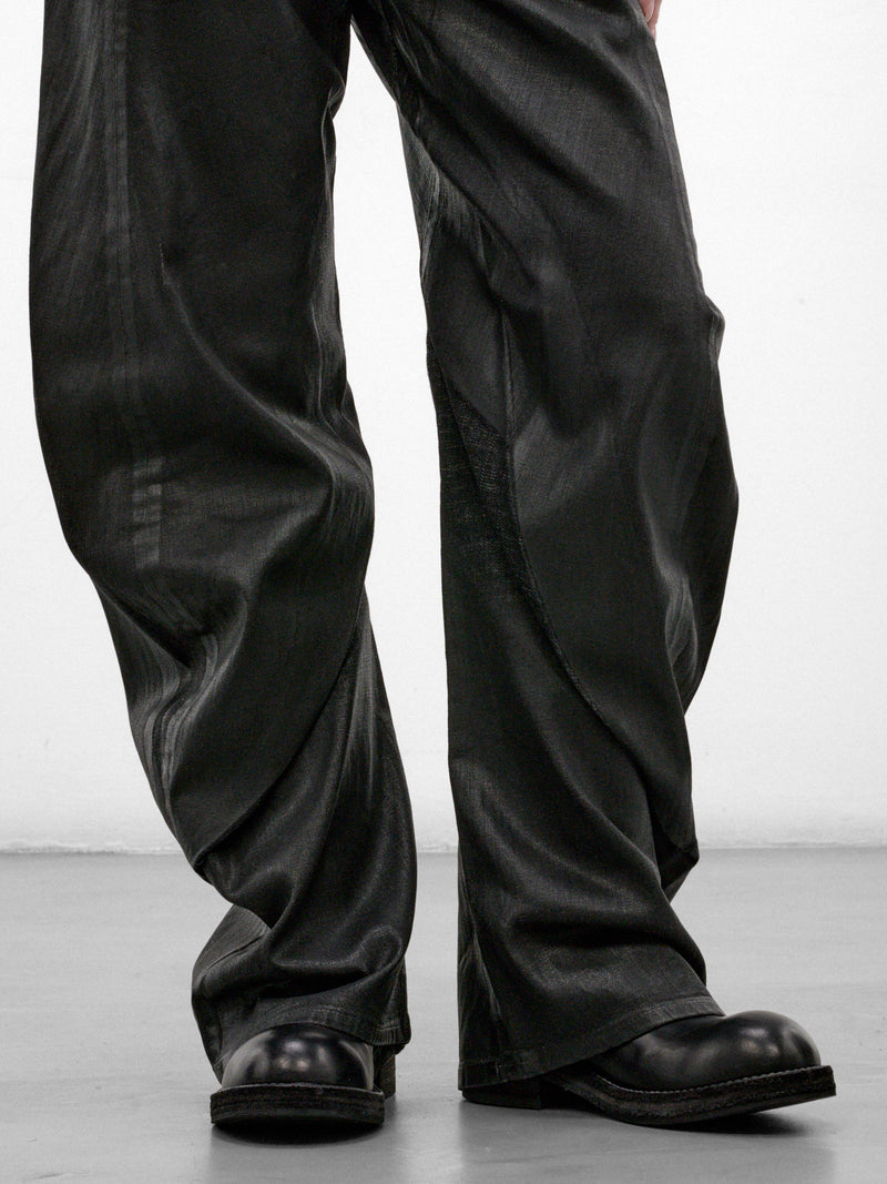 Black Curved Leg Jeans (ACNE-STUDIOS-2006F-BLACK-SHADO)