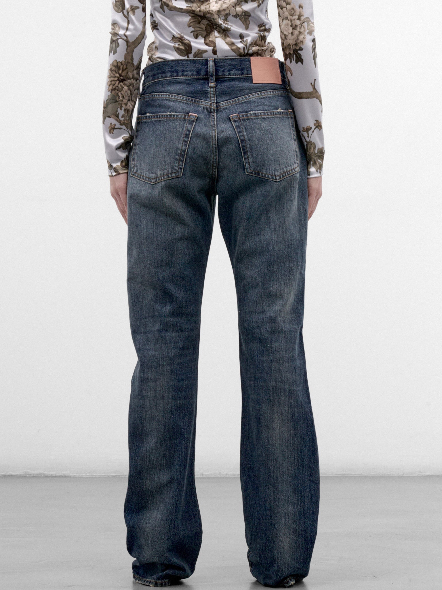 Blue Denim 2009F Straight Jeans (ACNE-STUDIOS-2009F-MID-BLUE-BI)