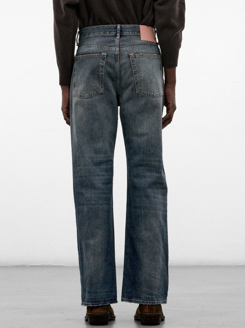 Blue Denim 2021M Straight Jeans (ACNE-STUDIOS-2021M-MID-BLUE-BI)