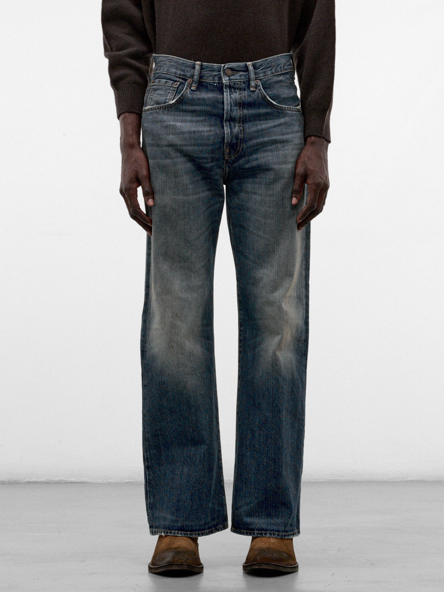 Blue Denim 2021M Straight Jeans (ACNE-STUDIOS-2021M-MID-BLUE-BI)