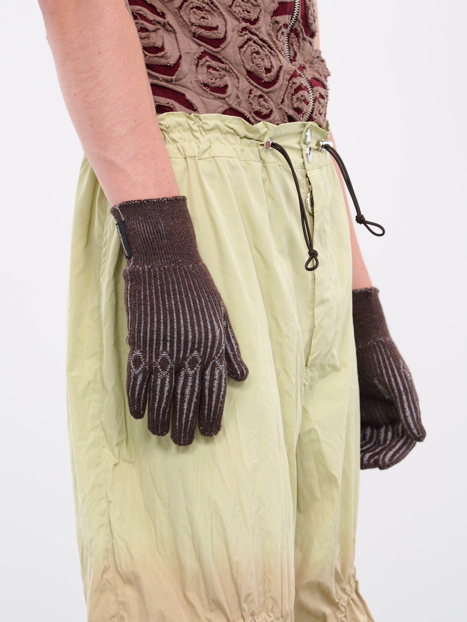 Graphic Gloves (ACSRS-66KNITG-BROWN-BEIGE)