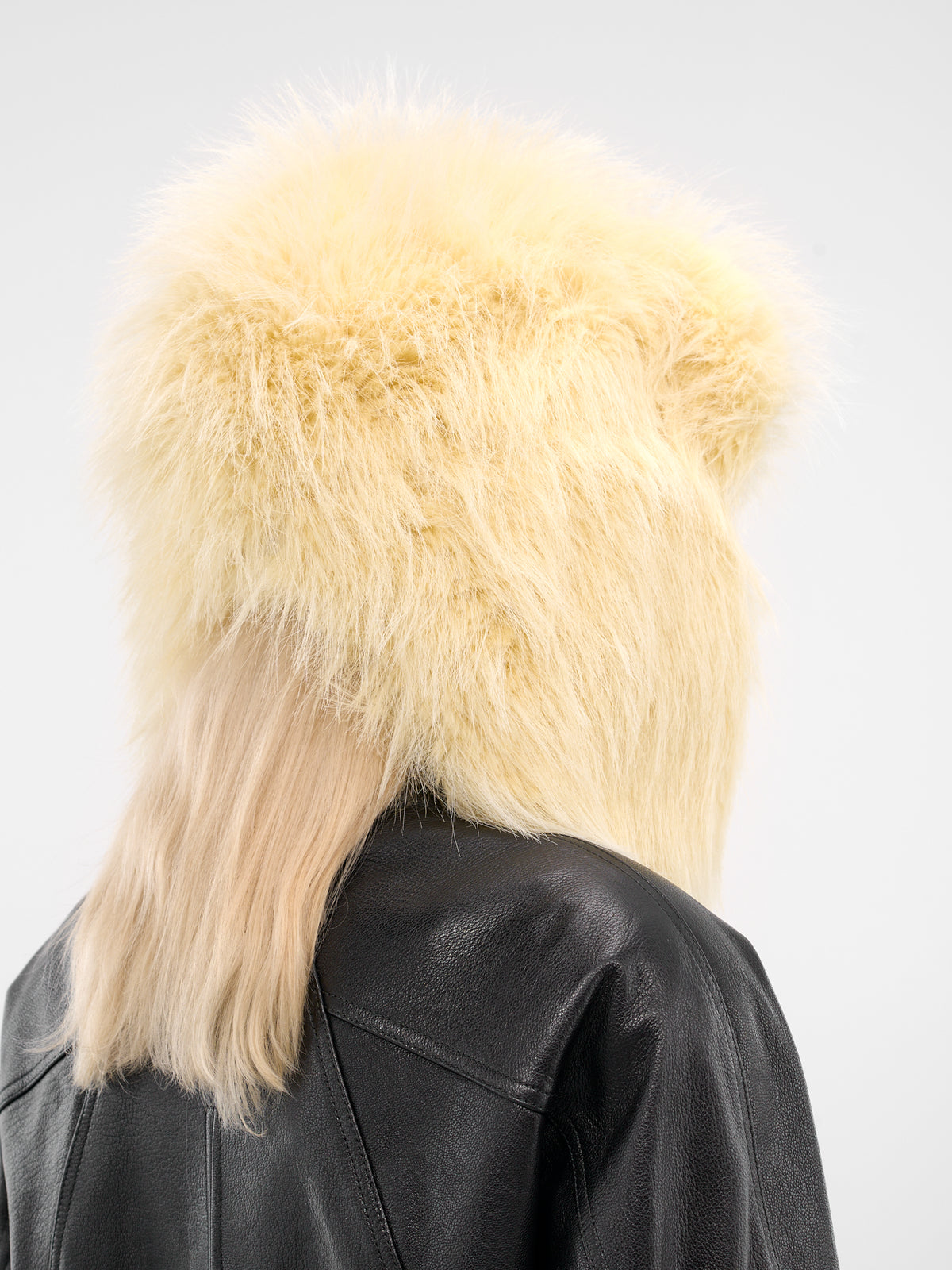Yellow Shaggy Oversized Trapper Hat (ACU00785AW00698-LIGHT-YELLOW)