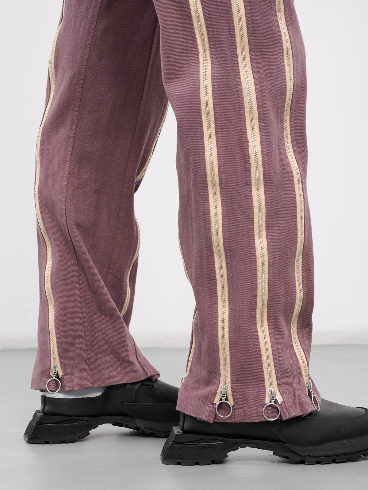 Adjustable Zip Fit Jeans (ADJZIPJEAN-BROWN-GARMENT-DYE)