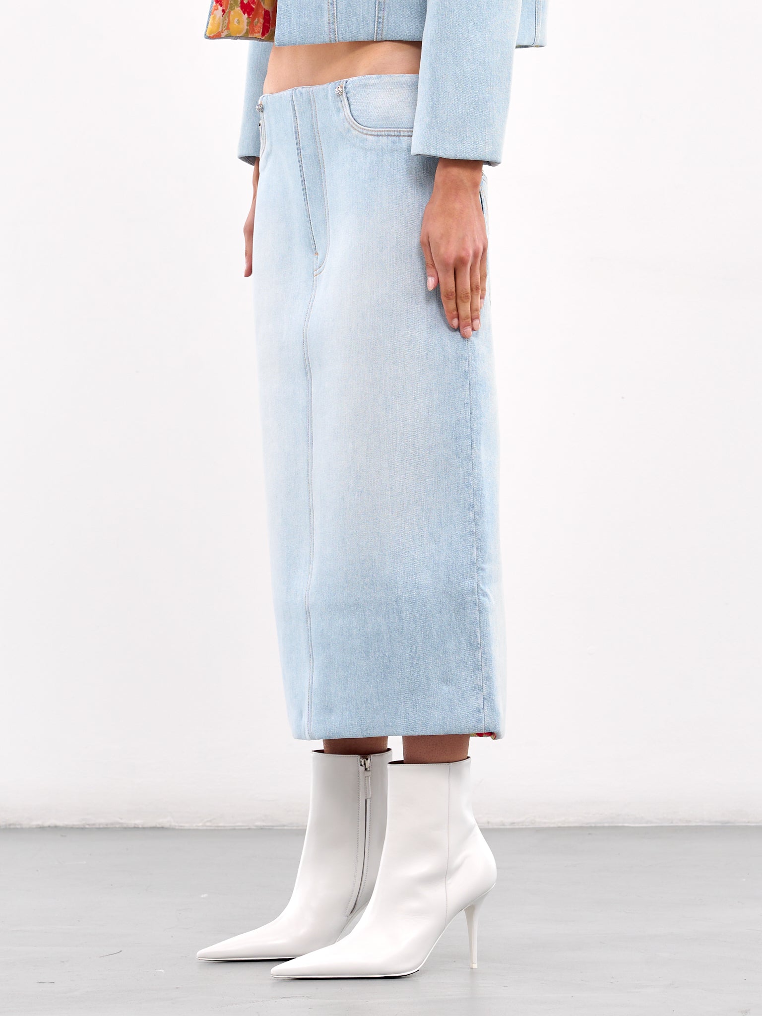 Denim Skirt (AF0514-LIGHT-BLUE)